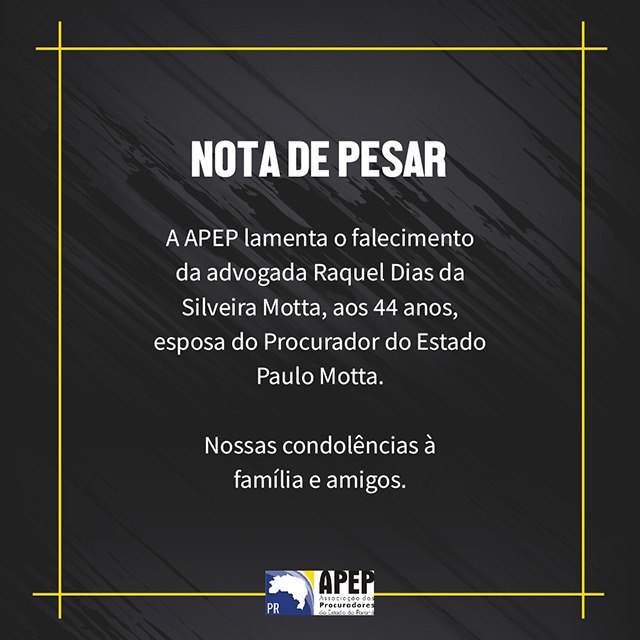 Read more about the article NOTA DE PESAR
