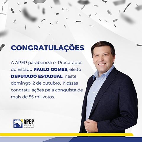 Read more about the article APEP parabeniza Procurador do Estado Paulo Gomes