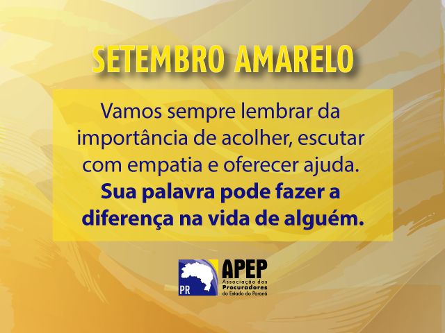 Leia mais sobre o artigo Setembro Amarelo