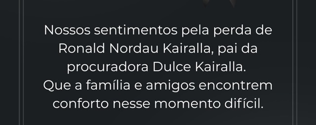 Leia mais sobre o artigo Nota de Pesar